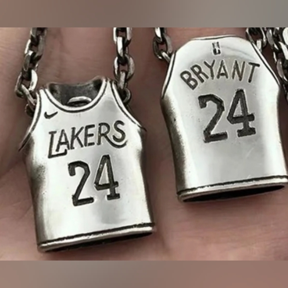 Lakers 24 Jersey Pendant Necklace - Picture 2 of 7